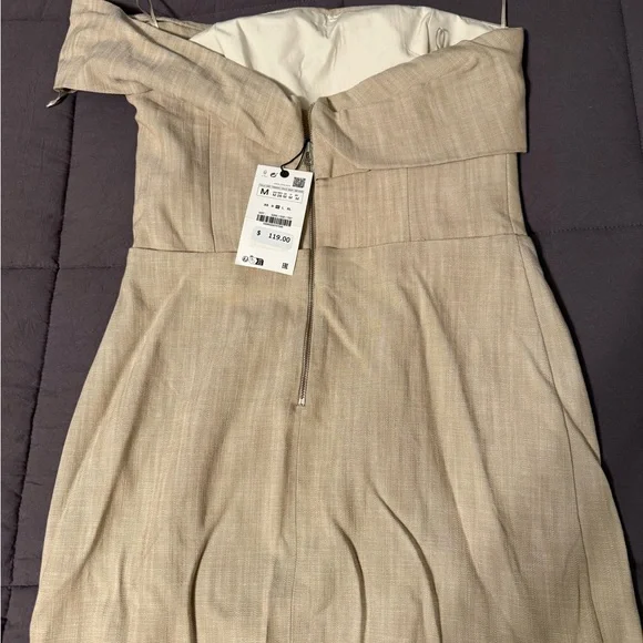 NWT Zara Asymmetrical pencil dress - Picture 7 of 9